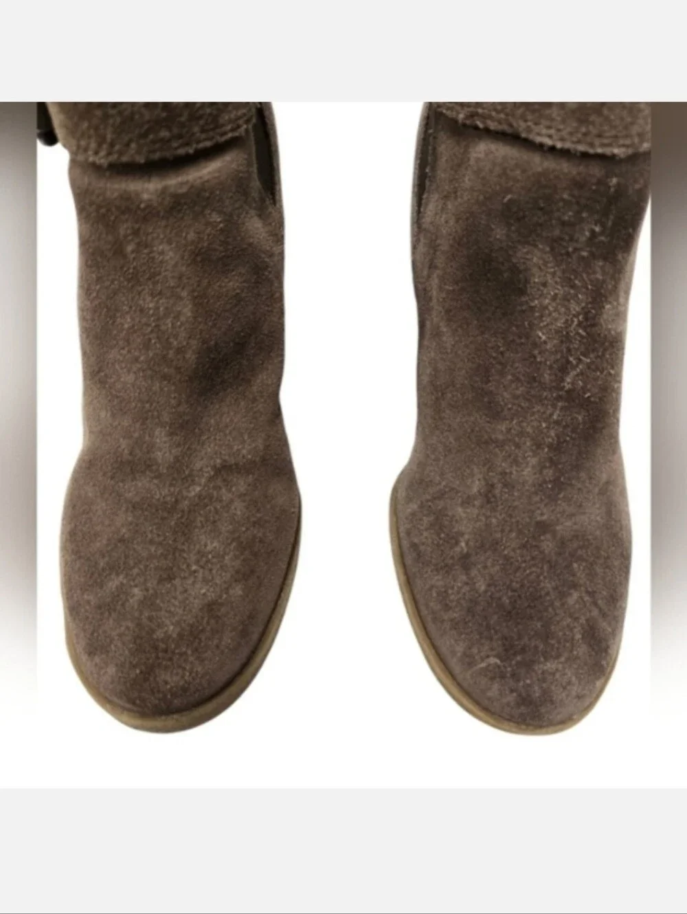 Vince Camuto LANDRI Suede Wedge Bootie in Tan